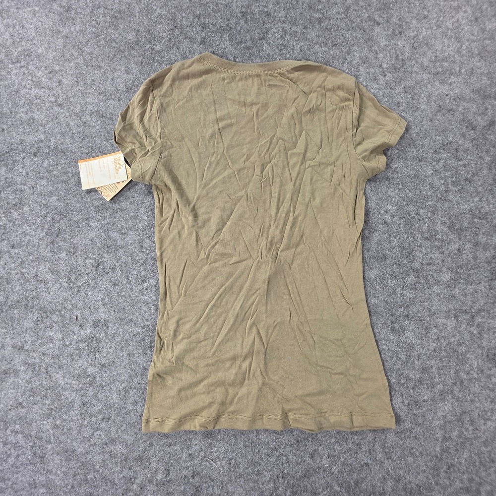 NWT Vintage 2000's No Boundaries Women's Organic Y2K Shirt S Tan NEW Earth - Picture 8 of 8